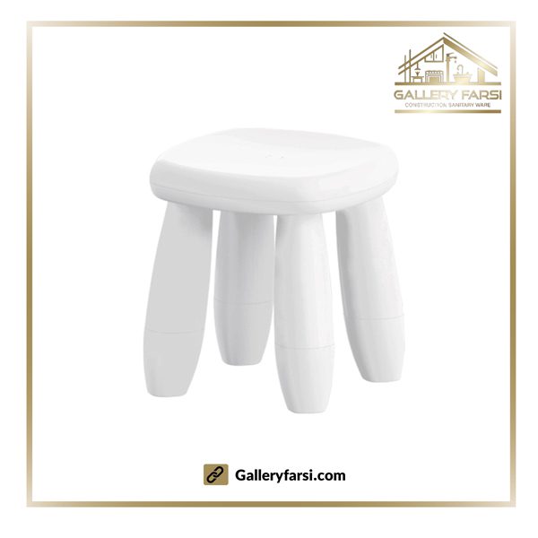 چهارپایه حمام ایمن آب مدل ورونا - سفید